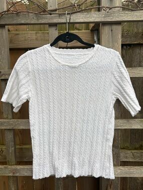 Vintage Knit Short Sleeve Top